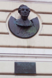 Busta Jaroslava Seiferta v Praze ve Vlkově ulici