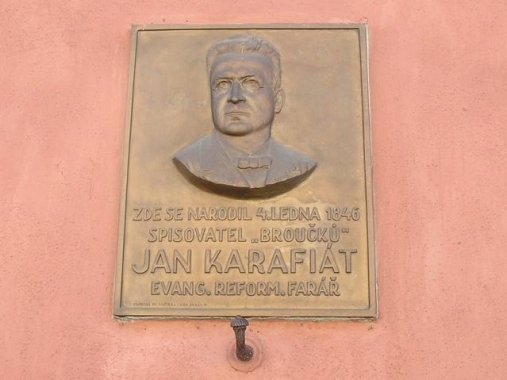 Pamětní deska Jana Karafiáta v Jimramově