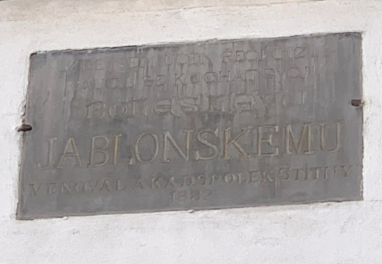 Pamětní deska Boleslava Jablonského v Jindřichově Hradci