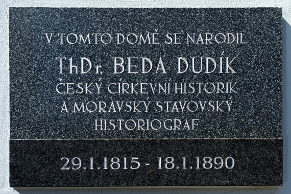 Pamětní deska Bedy Dudíka v Kojetíně