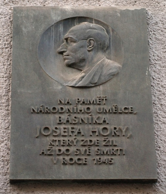 Pamětní deska Josefa Hory v Praze