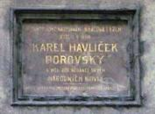 Pamětní deska Karla Havlíčka Borovského v Praze – redakce Národních novin