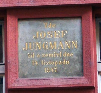 Pamětní deska Josefa Jungmanna v Praze