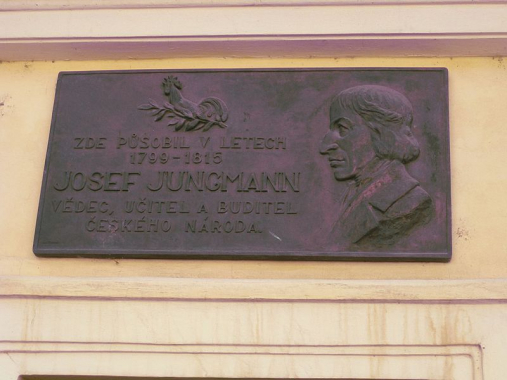 Pamětní deska Josefa Jungmanna v Litoměřicích