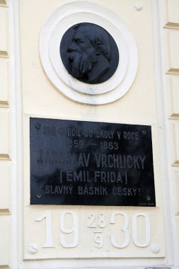 Pamětní deska Jaroslava Vrchlického v Ovčárech