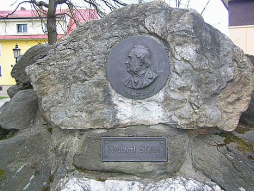 Pamětní relief Adalberta Stiftera ve Frymburku  