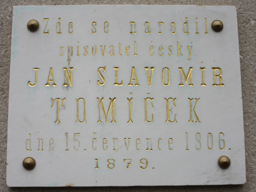 Pamětní deska Jana Slavomíra Tomíčka v Horní Branné  
