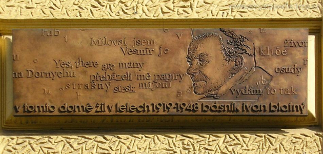 Pamětní deska Ivana Blatného v Brně