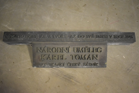 Pamětní deska Karla Tomana v Praze