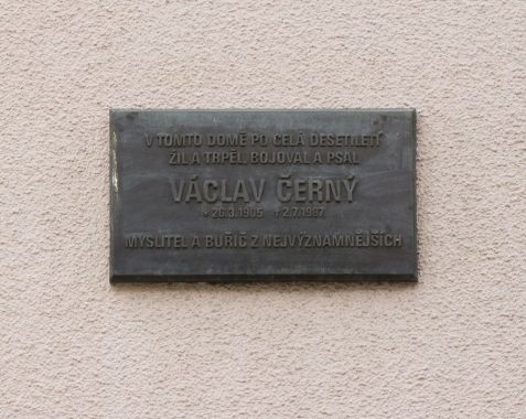 Pamětní deska Václava Černého v Praze