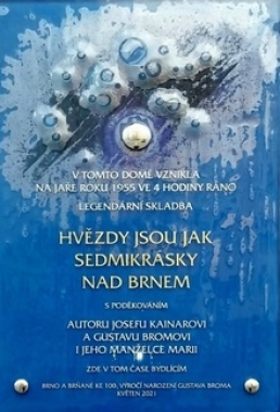 Pamětní deska ke vzniku Kainarovy písně