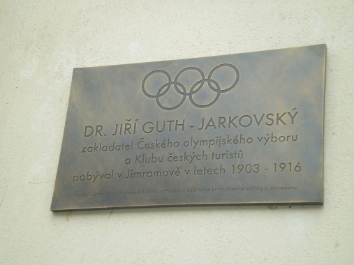 Pamětní deska Jiřího Stanislava Gutha-Jarkovského v Jimramově