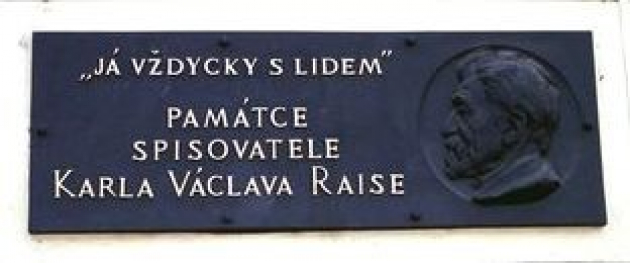 Pamětní deska Karla Václava Raise v Praze 2 (Šumavská ulice) 