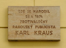 Kamenná pamětní deska Karla Krause v Jičíně  