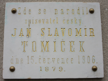 Pamětní deska Jana Slavomíra Tomíčka v Horní Branné  