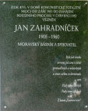 Pamětní deska Jana Zahradníčka ve Znojmu