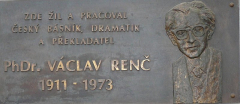 Pamětní deska Václava Renče ve Fryštáku
