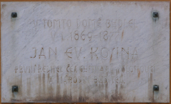 Pamětní deska Jana Evangelisty Kosiny v Olomouci